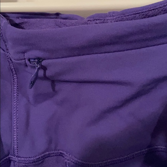 Lululemon 2 Crop Leggings Mesh Purple Yoga Pants - Picture 6 of 12